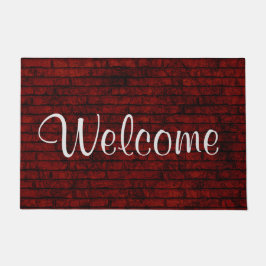 Felpudo Bienvenida de Ladrillo Rojo