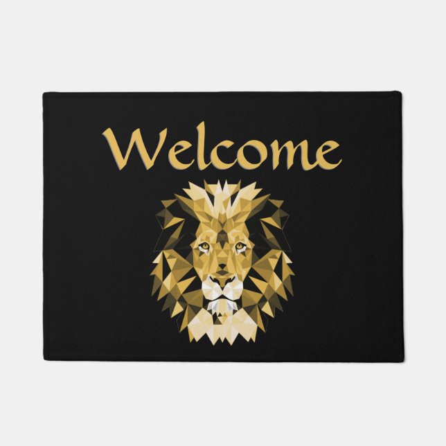 Felpudo Bienvenida de Lion Brown (Anverso)