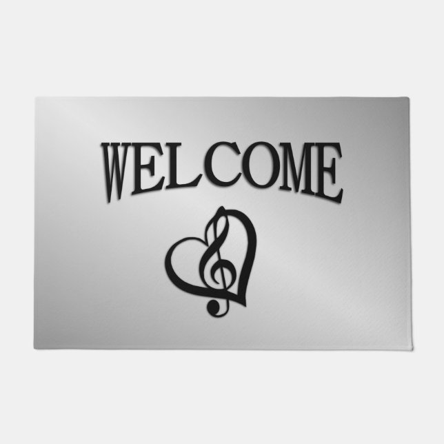 Felpudo Bienvenida de Music G Heart (Anverso)