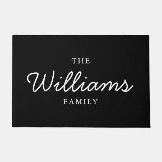 Felpudo Bienvenida de nombre de familia personalizado