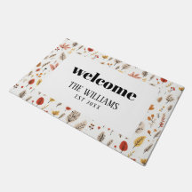 Bienvenida de nombre personalizado familiar de gra