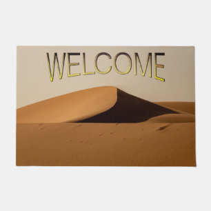 Felpudo Bienvenida del paisaje del desierto de Sand Dunes
