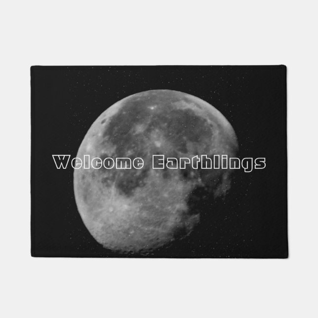 Felpudo Bienvenida Earthlings Moon Doormat (Anverso)