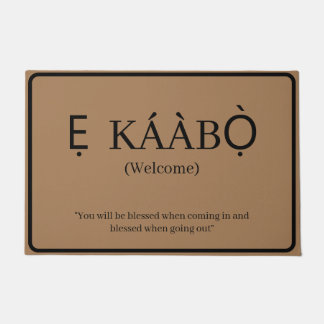 Felpudo Bienvenida | Ekaabo Yoruba Door Mat