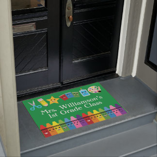 Felpudo Bienvenida en aula de profesores