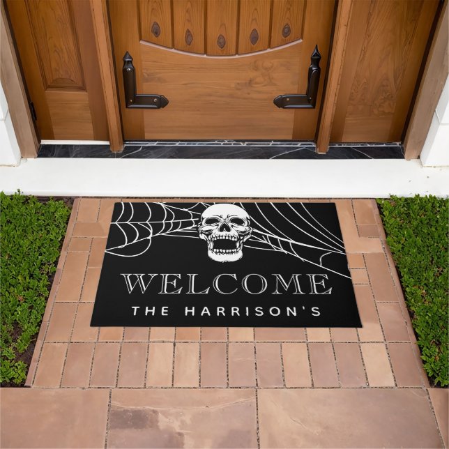 Felpudo Bienvenida espeluznante de Halloween (Exterior)