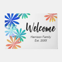 Bienvenida establecida del nombre de familia flora