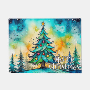Felpudo Bienvenida   Felices Fiestas, Todos