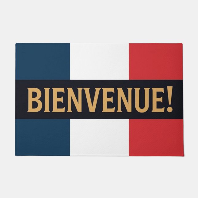 Felpudo Bienvenida francesa  (Anverso)