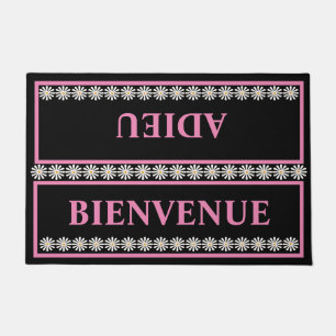 Felpudo Bienvenida francesa adiós bienvenue adieu