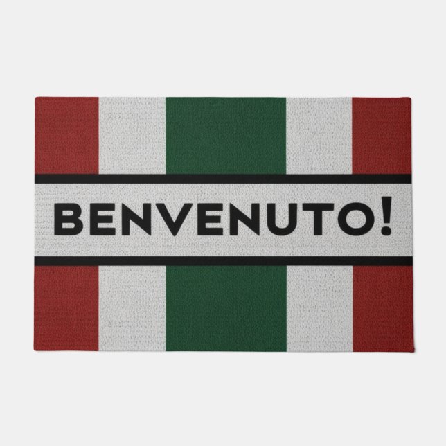Felpudo Bienvenida italiana (Anverso)