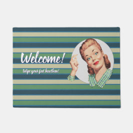 Felpudo ¡Bienvenida! ¡Limpia tus pies, entonces!