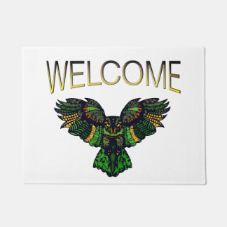 Felpudo Bienvenida Majestic Emerald Owl