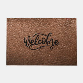 Felpudo Bienvenida marrón