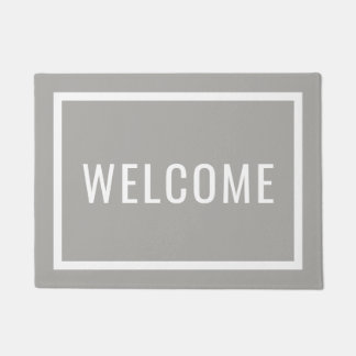 Felpudo Bienvenida moderna | Colores editables