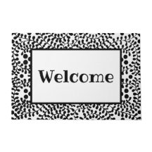 Bienvenida personal en blanco y negro