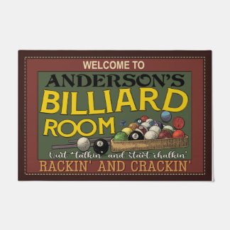 Felpudo Bienvenida Personalizada A Billiard Room Doormat