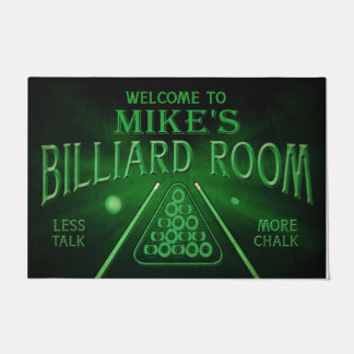 Felpudo Bienvenida Personalizada A Billiard Room Mat