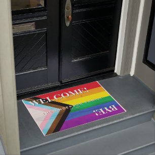 Felpudo Bienvenida personalizada a la playa Rainbow del Or