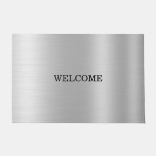 FELPUDO BIENVENIDA PLATA