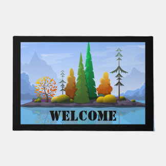 Felpudo Bienvenida puerta de bienvenida de la isla del lag