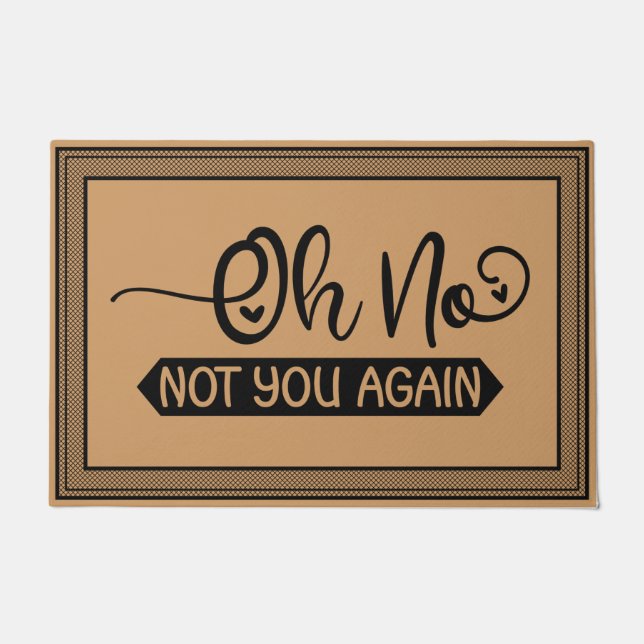 Felpudo Bienvenida Puerta Mat Oh No No De Nuevo Coconut Co (Anverso)