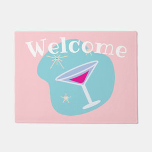 Felpudo Bienvenida Retro Martini