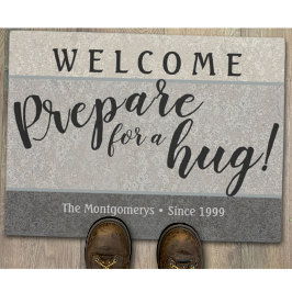 Felpudo Bienvenida Rústica Personalizada "Prepararse Para 