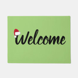 Felpudo Bienvenida Santa Hat Door Mat