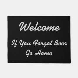 Felpudo Bienvenida - Si Olvidó La Cerveza -