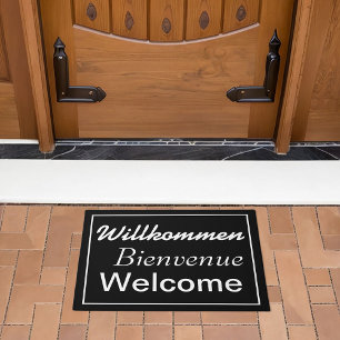 Felpudo Bienvenida Willkommen