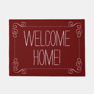 Felpudo ¡Bienvenido a casa! Elija su Personalizado de colo