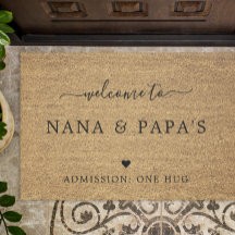 Bienvenido a la Casa de Nana y Papa FAUX Coir