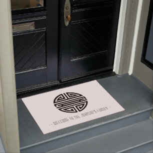 Felpudo Bienvenido a Longevidad Chino asombroso