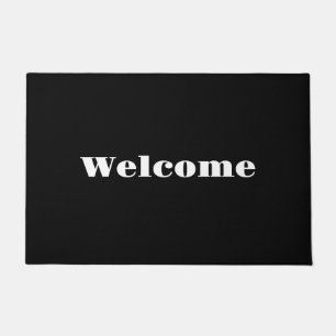 Felpudo Bienvenido/a negro