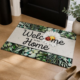 Felpudo Bienvenido a Nuestra Casa Alfombrilla de Ladybug