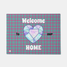 Bienvenido a out HOME, Heart Diamond Tartan Patter