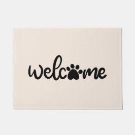Felpudo Bienvenido a Paw - Puerta Mat