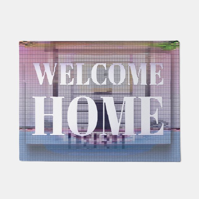 Felpudo Bienvenido a Pixel Door Mat (Anverso)