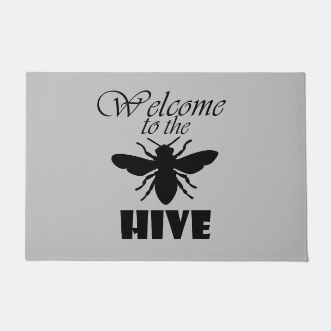 Felpudo Bienvenido al Hive-Gray (Anverso)