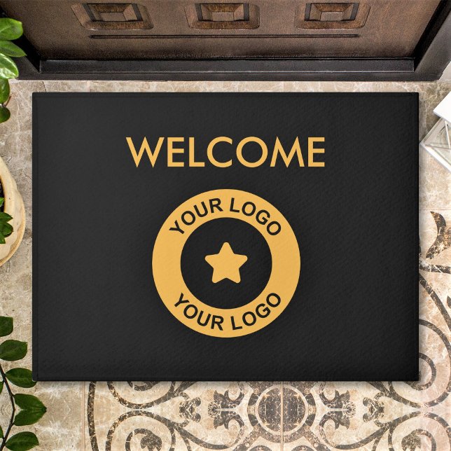 Felpudo Bienvenido Al Logotipo De Negocios personalizado,  (Subido por el creador)