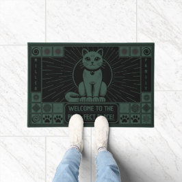 Felpudo Bienvenido al lugar perfecto, gatos individuales