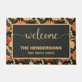 Felpudo Bienvenido al nombre de familia personalizado de o