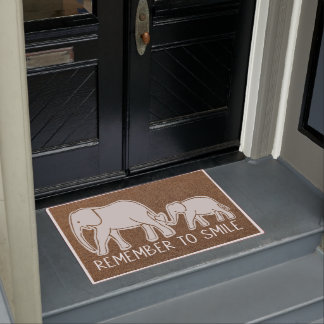 Felpudo Bienvenido Elefante Doormat, maravilloso Elefante