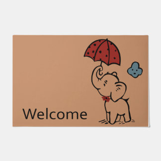 Felpudo Bienvenido Elefante Doormat, un elefante encantado