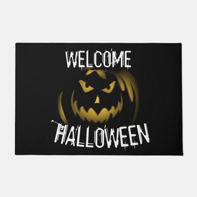Felpudo Bienvenido Jack-o-lantern (Anverso)