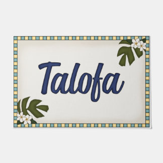 Felpudo Bienvenido Mat ~ Talofa ~ Samoan