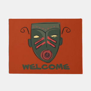 Felpudo Bienvenido Mat, Tiki Bar, edita texto Doormat