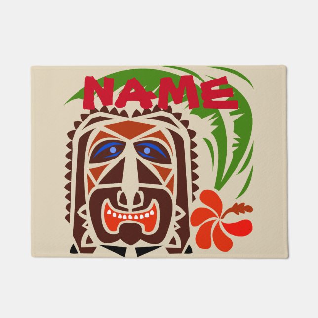 Felpudo Bienvenido Mat, Tiki Bar.editar texto (Anverso)