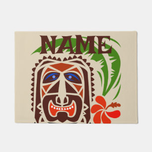 Felpudo Bienvenido Mat, Tiki Bar.editar texto Doormat